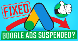 Google Ads Suspended Logo Fixed With Thumbs Up
